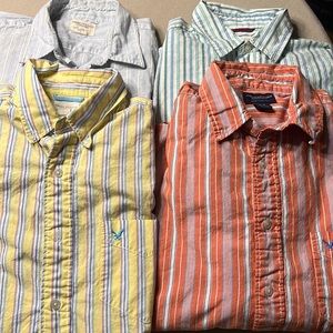 Lot of American Eagle Mens Long Sleeve Dress Shirts Size M